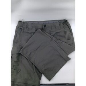 Venturing Mens Medium Convertible Cargo Pants Zip Off Legs Hiking Outdoor Khaki